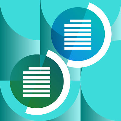 Spotlight carousel news illustration