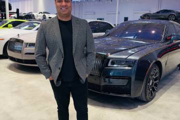 Vegas Auto Gallery owner and President Nick Dossa stands in his luxury automotive showroom. (Is ...
