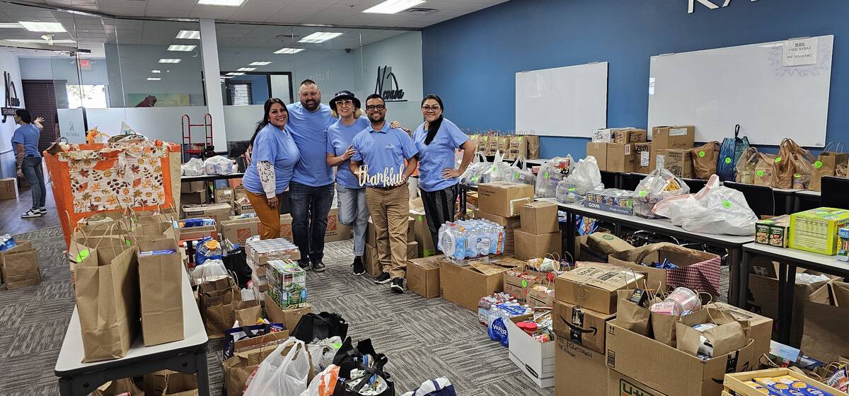 the Nevada State Apartment Association recently collected and donated over 11 tons of food to t ...