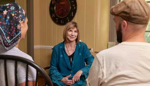 death doula kris kington barker counsels a couple