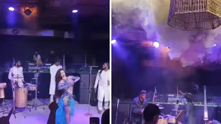 Moment Goa nightclub fire breaks out captured in crowd footage