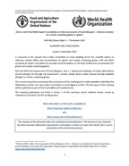 Ad hoc Joint FAO-WHO Expert meeting November 2025 summary and conclusions cover