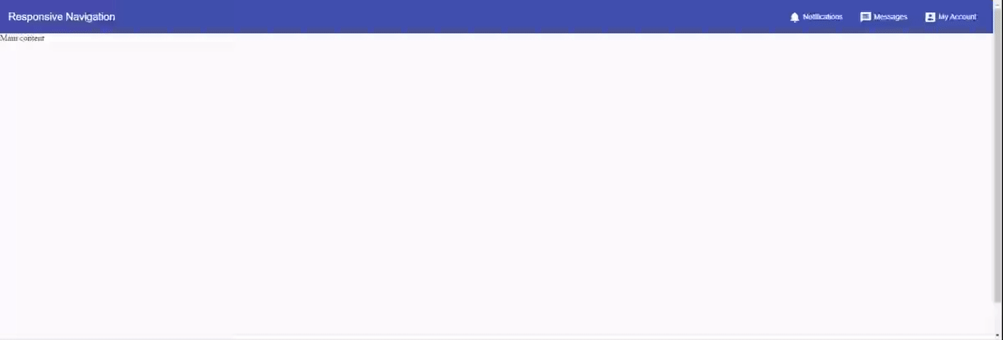 Responsive Navbar with Angular Flex Layout