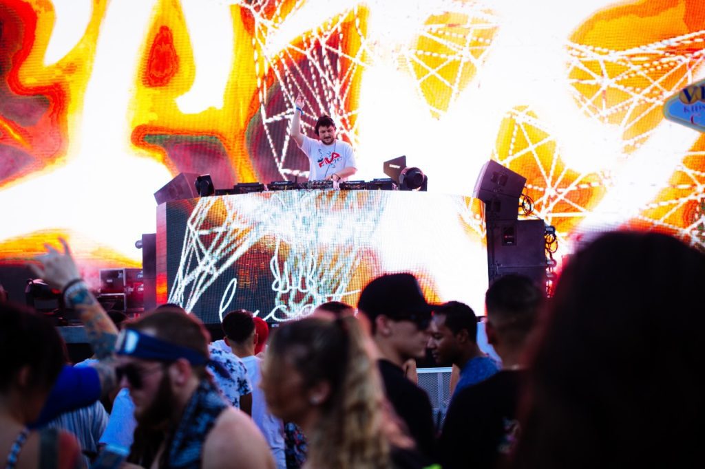 dj at collective zoo block party downtown