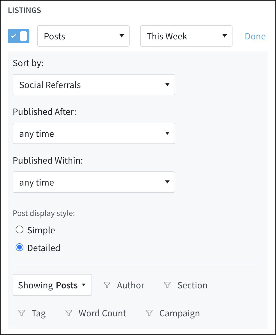 Customizing listing one for a social media manager.