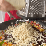 grated tofu