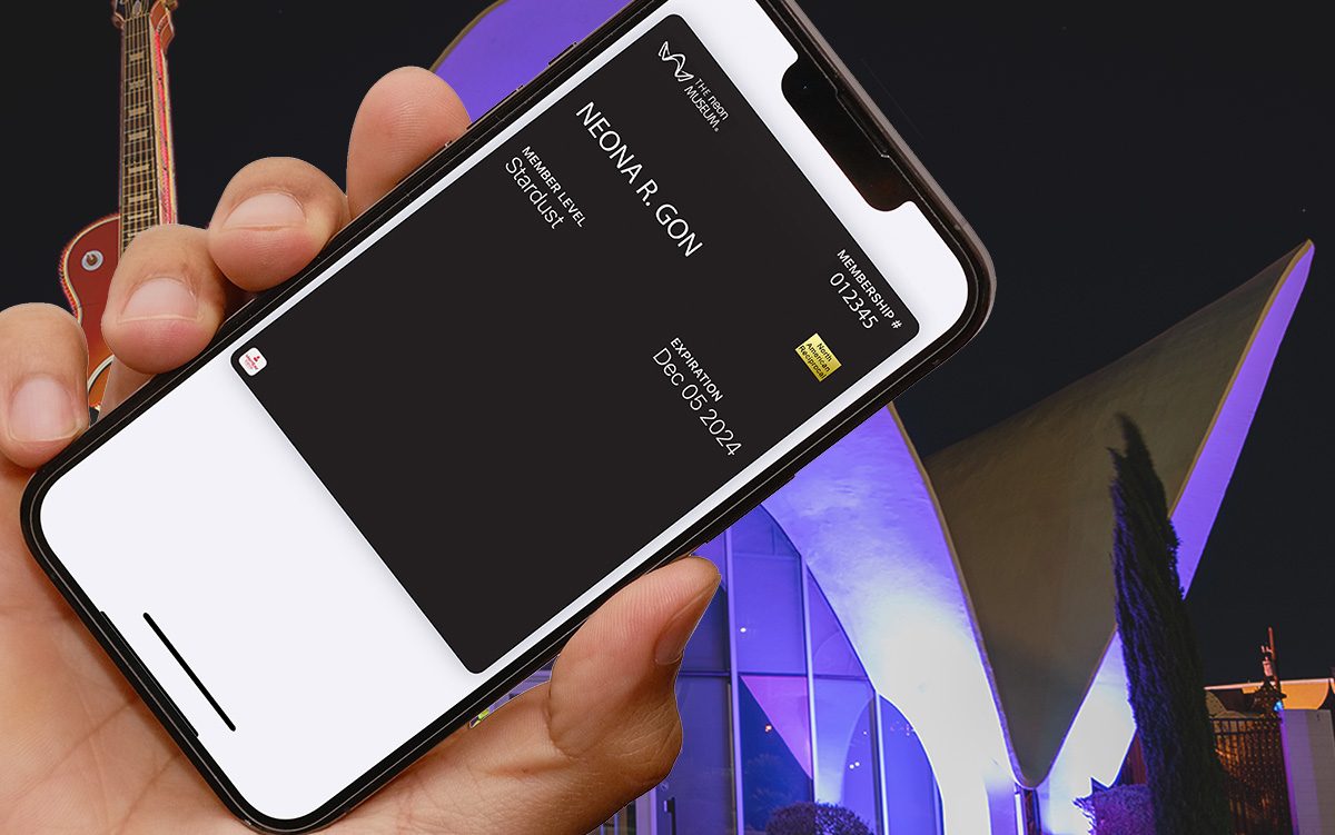 Image of phone with digital membership card