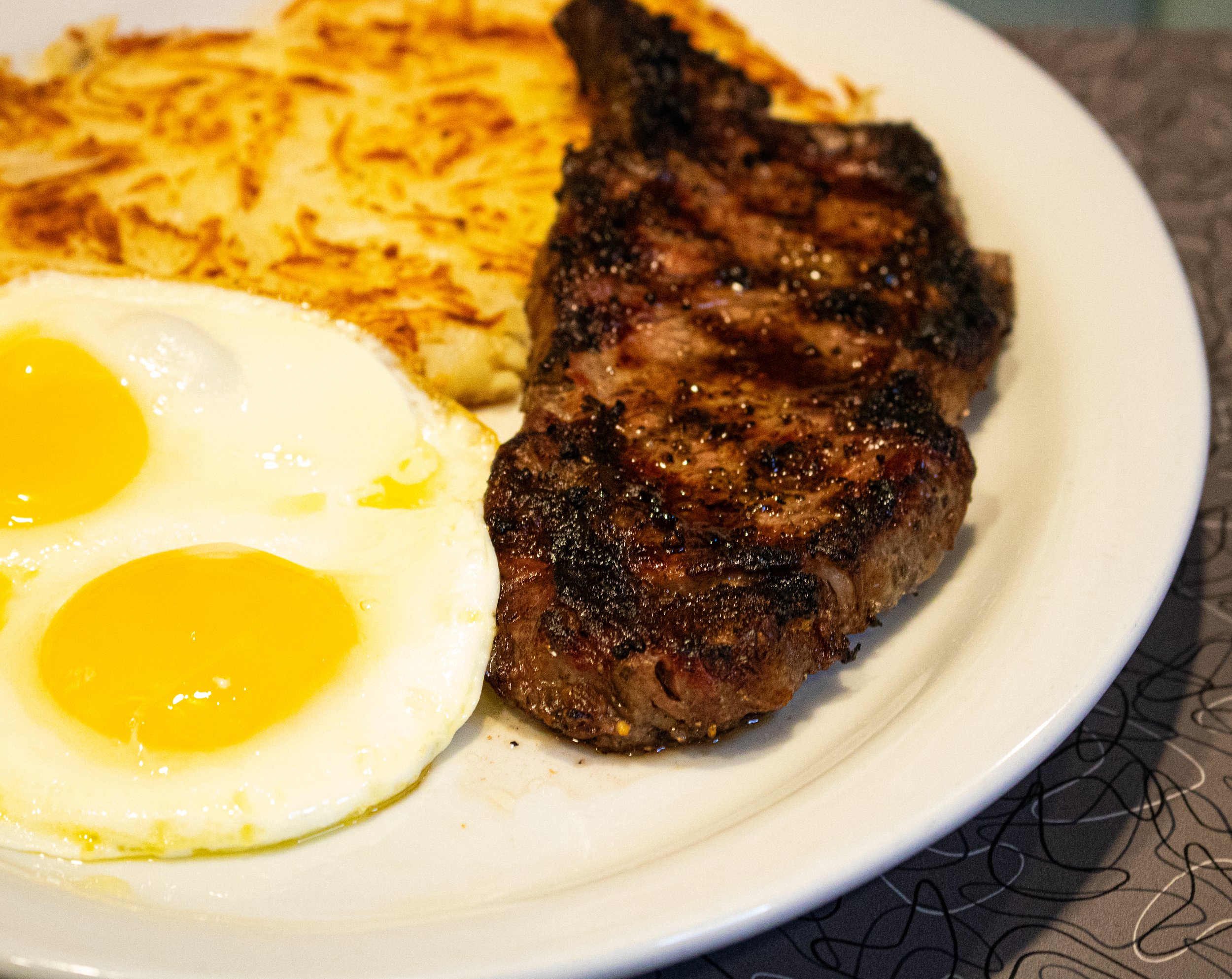 Steak and Eggs at Emilia's Café inside The Pass Casino on Water Street in Downtown Henderson
