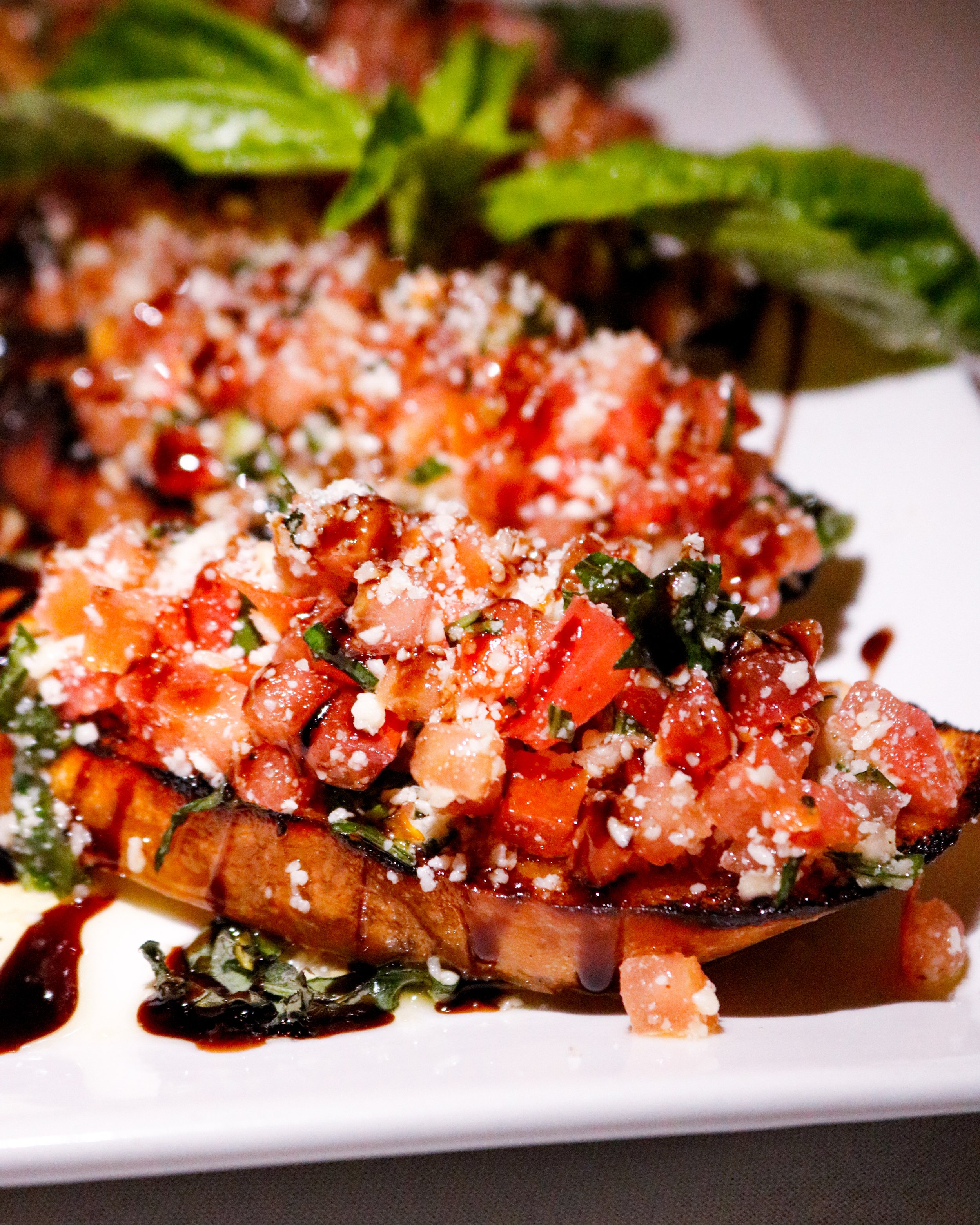 Bruschetta at Ristorante Italiano inside The Pass Casino on Water Street