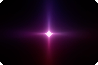 Gemini Advanced logo glowing in a purple hue.