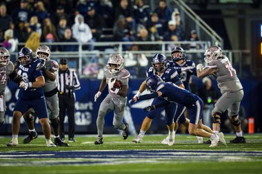 The Rebels dominated host UNR 42-17 in the annual Fremont Cannon rivalry game, closing the regular season at 10-2 and securing 10 wins in back-to-back seasons ....