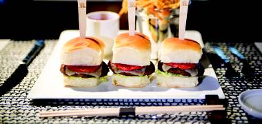 Oven-dried tomatoes. Jufran banana ketchup. Panko breadcrumbs. Wagyu beef. Are you ready?