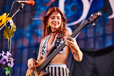 The grooving soundscapes of Colombia’s Balthvs lulled the audience into a trance-like state.