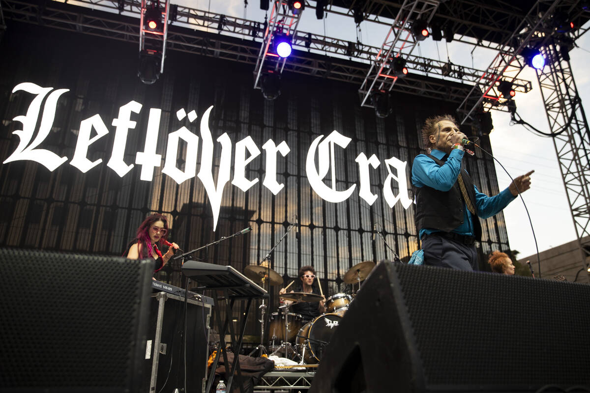 Leftover Crack performs during the Punk Rock Bowling Music Festival at the Downtown Las Vegas E ...