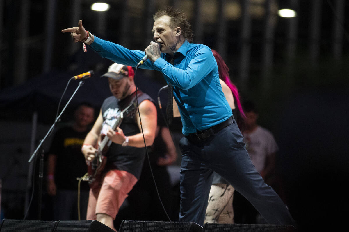 Leftover Crack performs during the Punk Rock Bowling Music Festival at the Downtown Las Vegas E ...