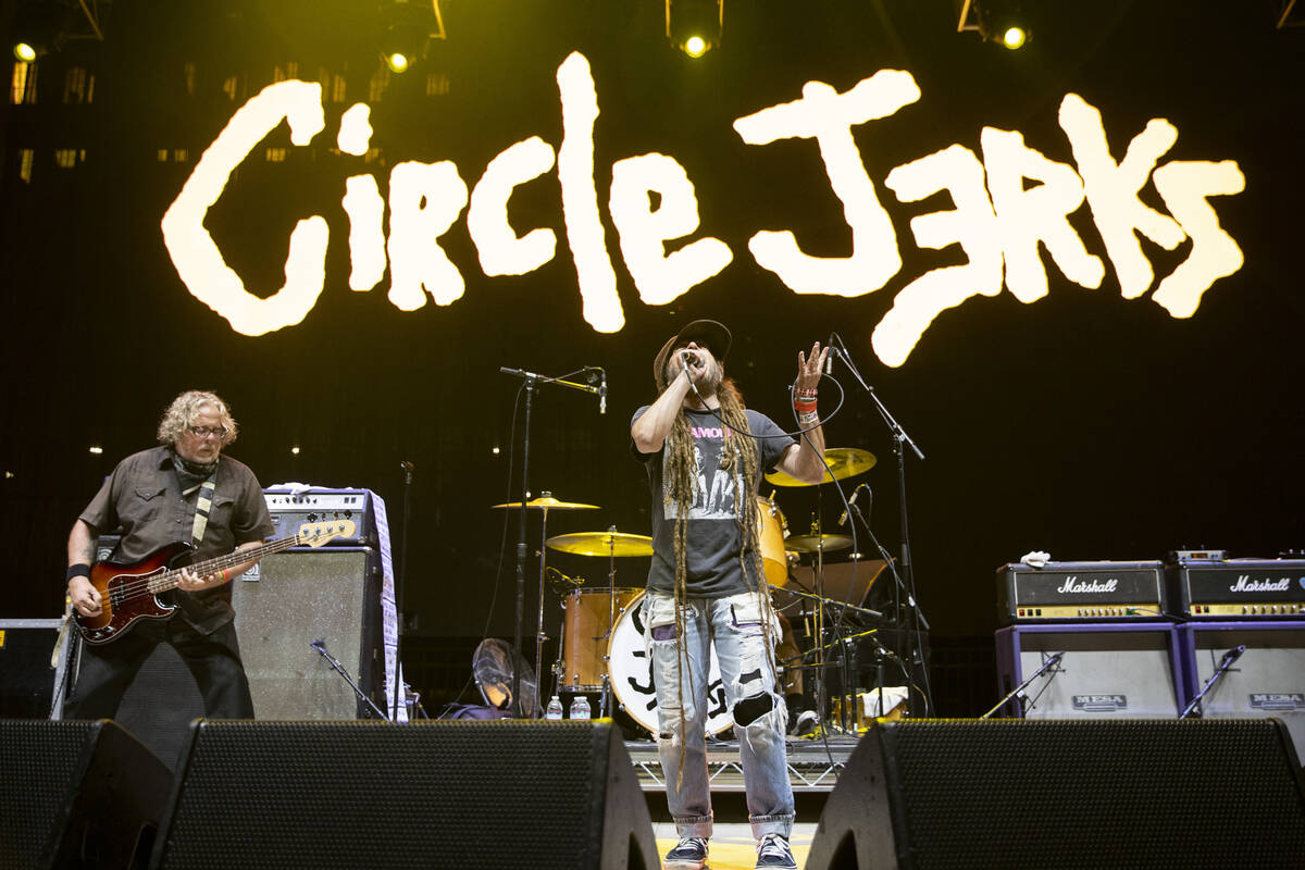 Circle Jerks performs during the Punk Rock Bowling Music Festival at the Downtown Las Vegas Eve ...