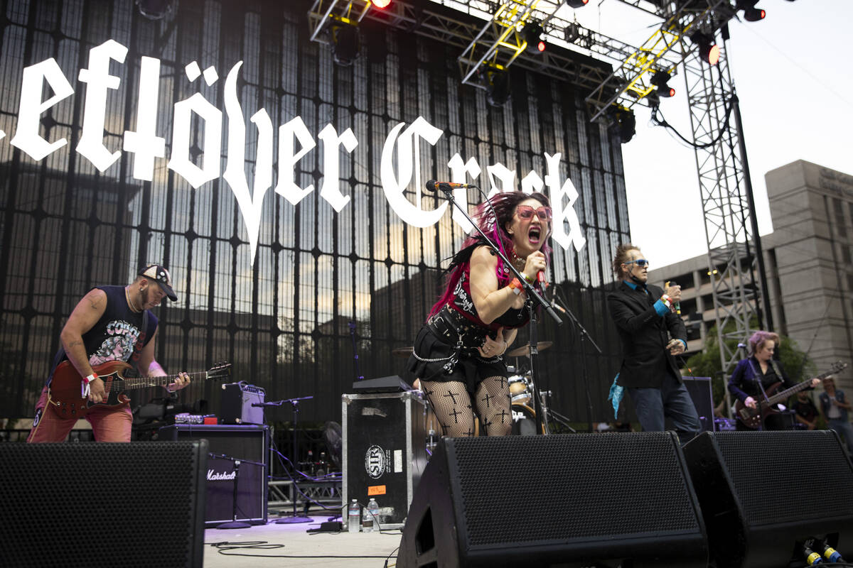 Leftover Crack performs during the Punk Rock Bowling Music Festival at the Downtown Las Vegas E ...