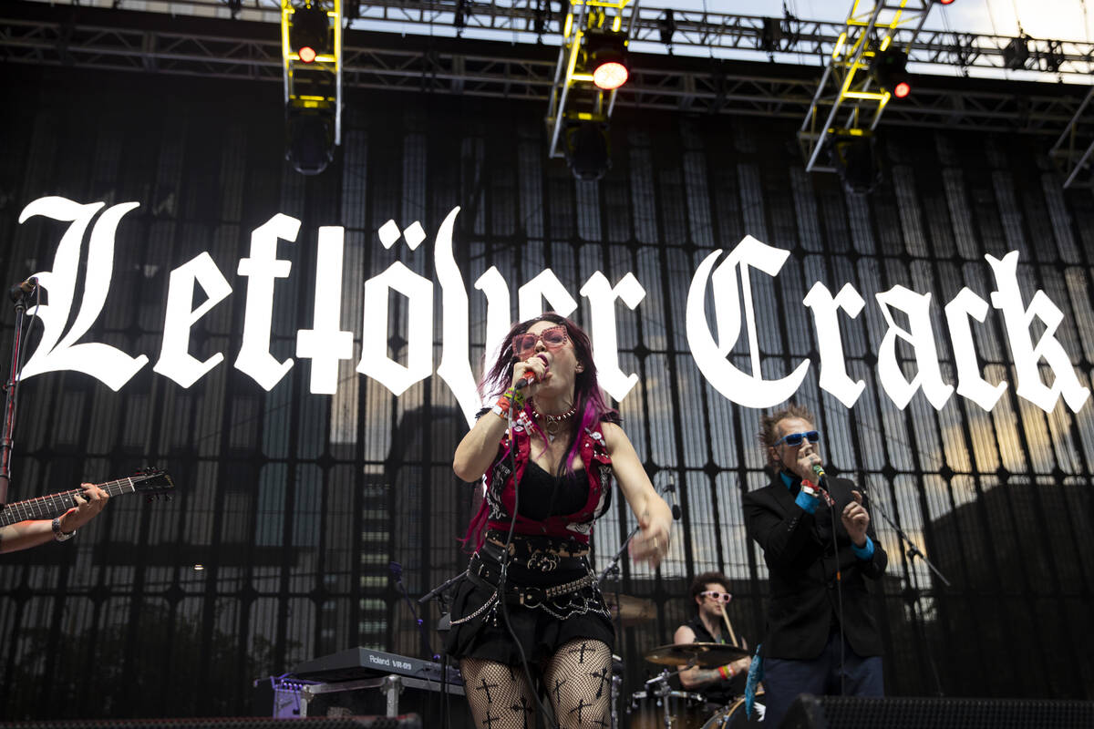 Leftover Crack performs during the Punk Rock Bowling Music Festival at the Downtown Las Vegas E ...