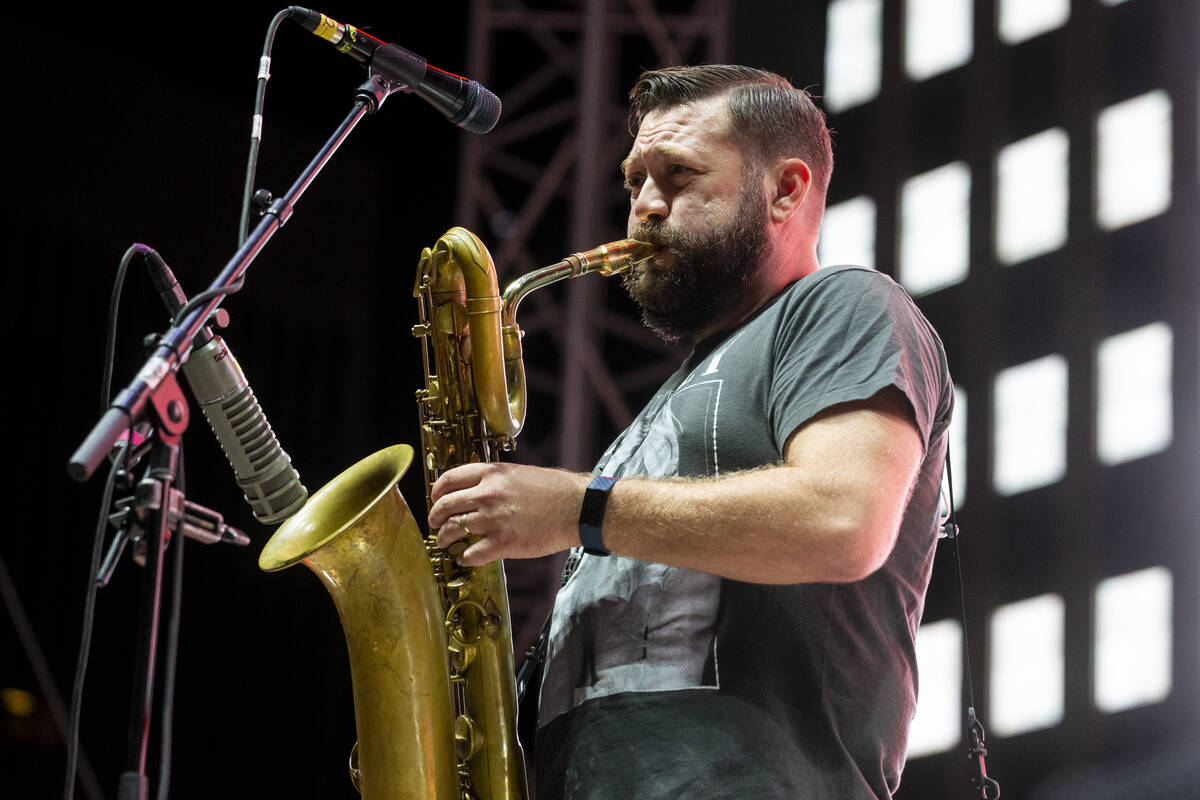 Streetlight Manifesto performs during the Punk Rock Bowling Music Festival at the Downtown Las ...