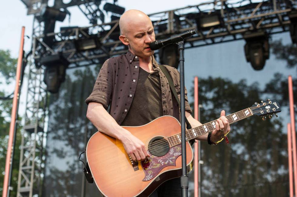 Isaac Slade of The Fray performs at the 2nd Annual BottleRock Napa Festival at Napa Valley Expo ...