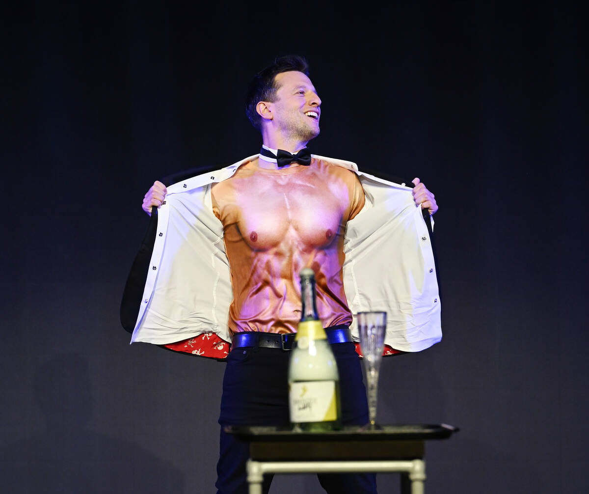 Magician Mat Franco makes a special appearance during the grand opening of Chippendales at The ...