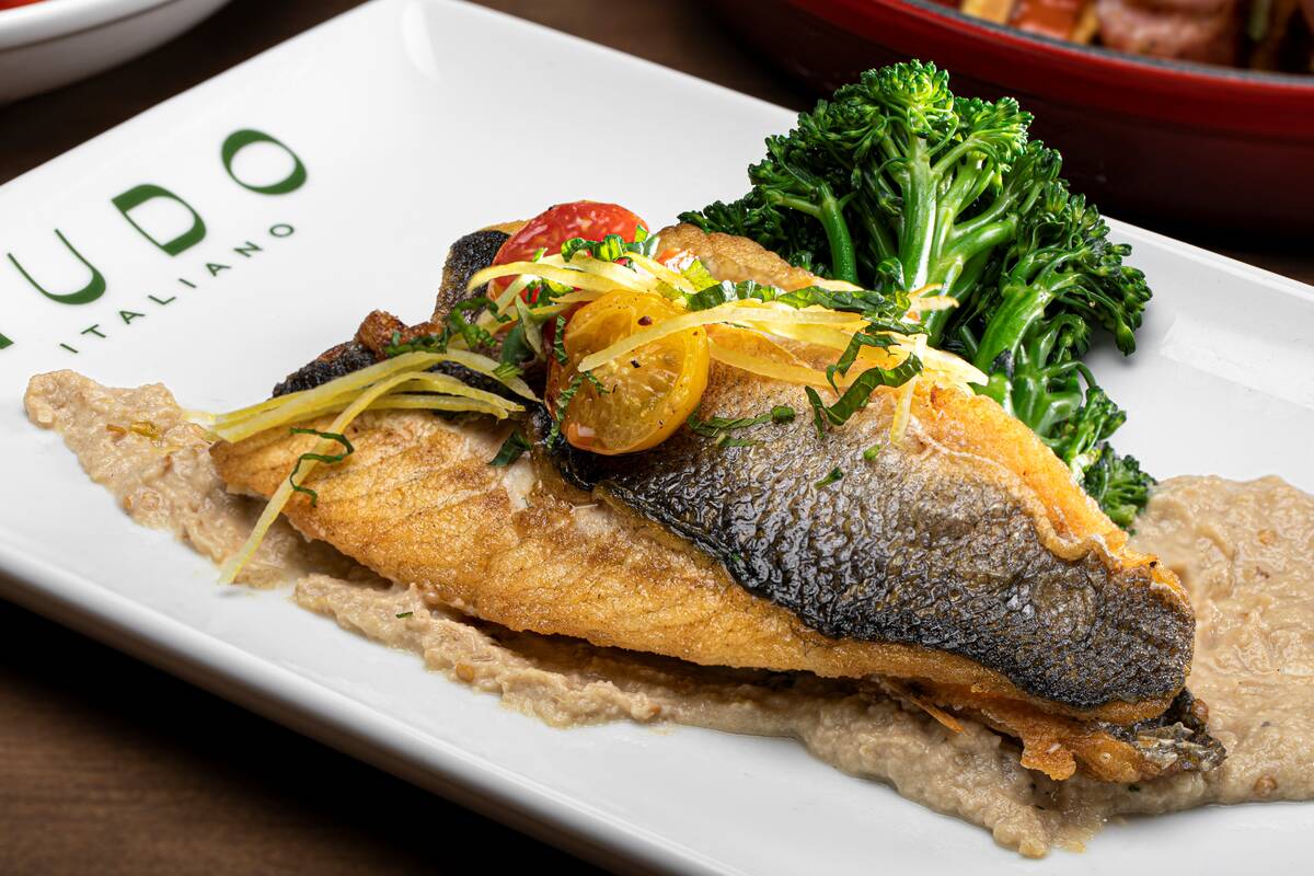 Branzino from Nudo Italiano, an Italian restaurant set to open in late May 2025 in southwest La ...