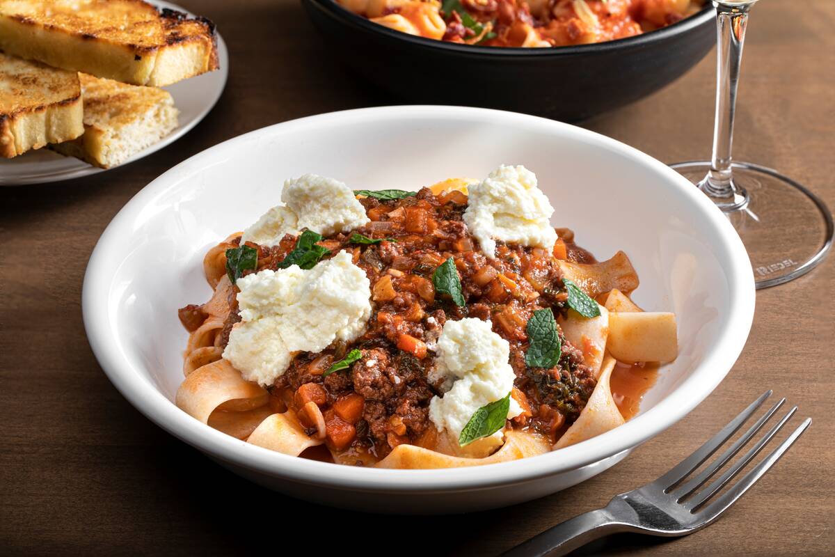 Pappardelle from Nudo Italiano, an Italian restaurant set to open in late May 2025 in southwest ...