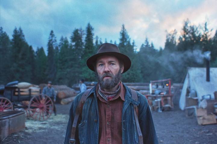 This image released by Netflix shows Joel Edgerton in a scene from "Train Dreams." (N ...