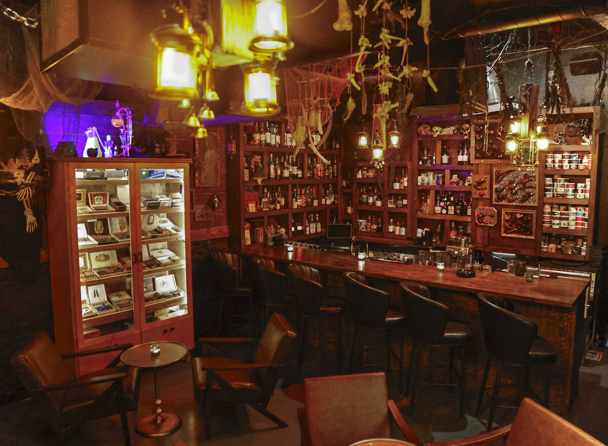 The Dark Arts room at Grey Witch is photographed Tuesday, Nov. 25, 2025 in Las Vegas. (Benjamin ...