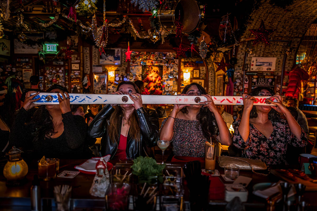 Shotski during Heavy Metal Holidays at Ski Lodge in The Cosmopolitan. (MGM Resorts International)
