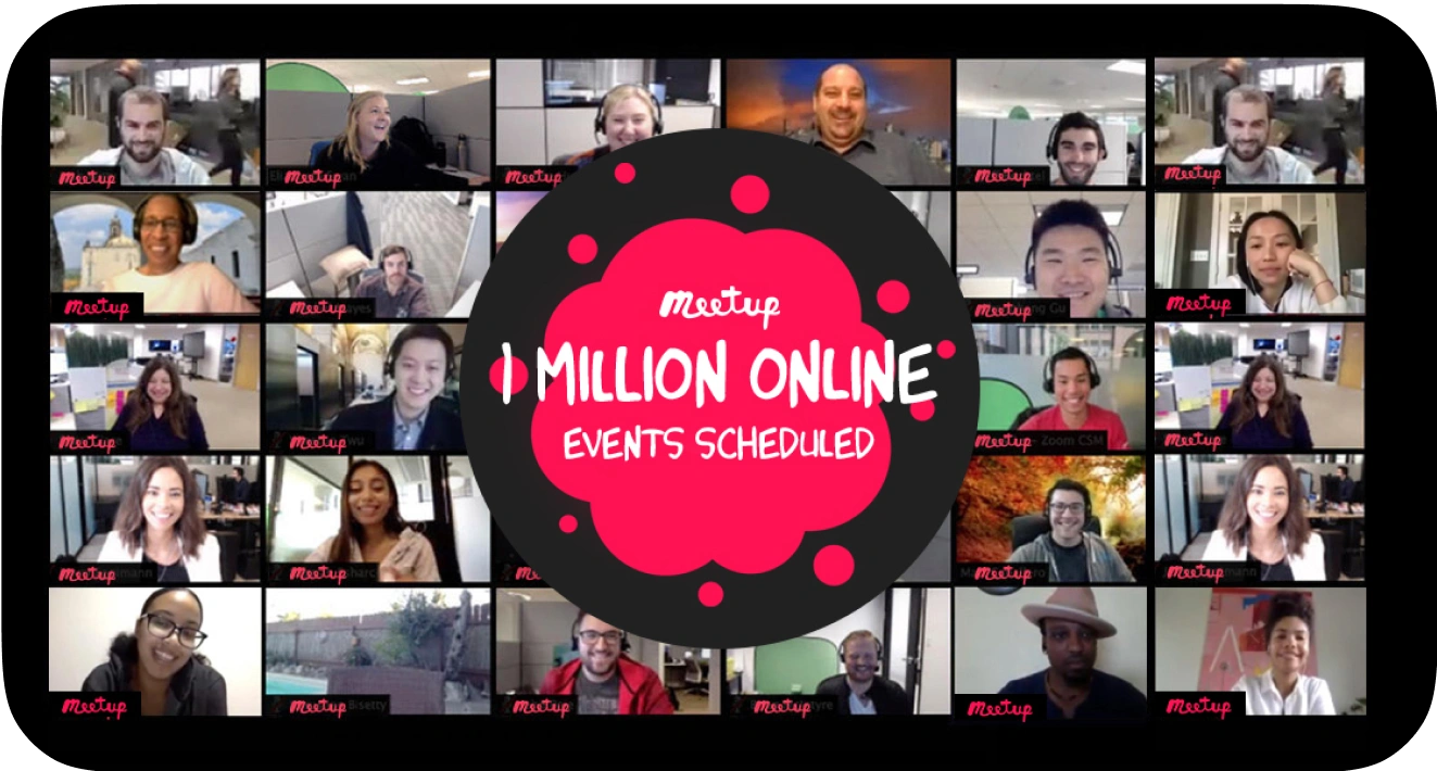 Meetup Communities Reach 1 Million Online Events