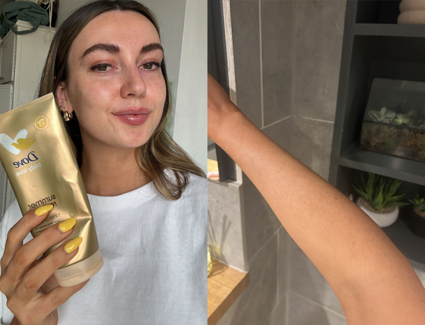 Best fake tan IndyBest review DoveSpa gradual self-tan body lotion 