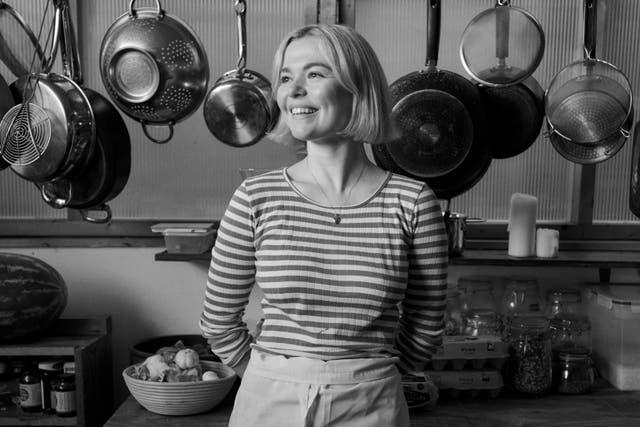 <p>Kellett, food writer and host, in the East London warehouse she now calls home – proof that the good life doesn’t have to cost the earth</p>