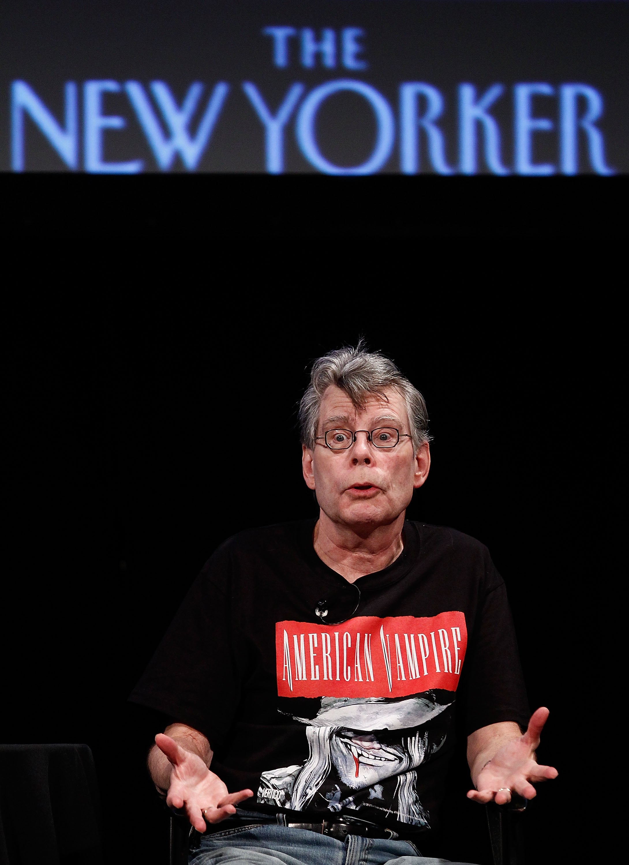 The writer pictured at the 2010 New Yorker Festival