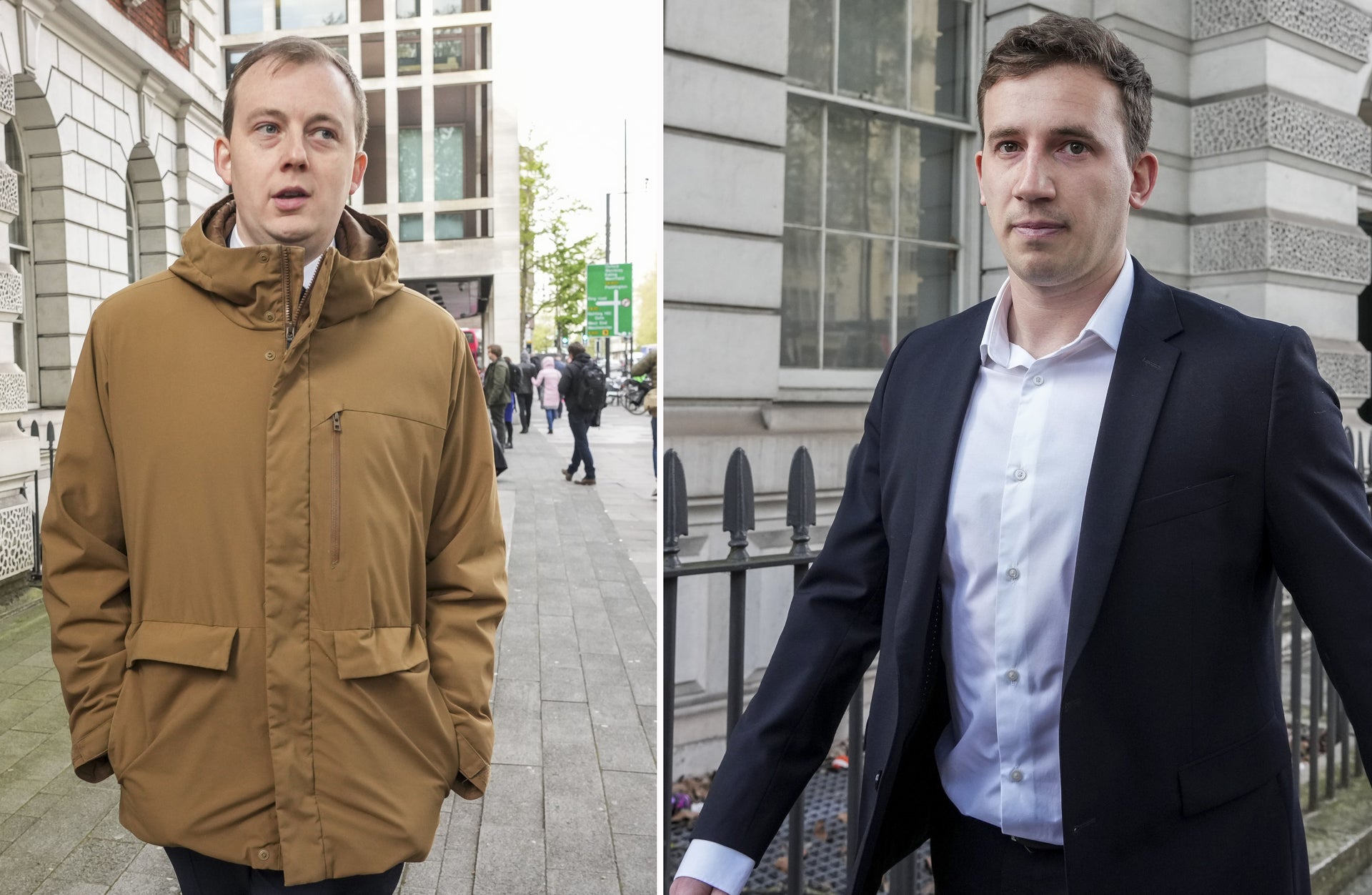 Christopher Berry (left) and former parliamentary researcher Christopher Cash deny wrongdoing