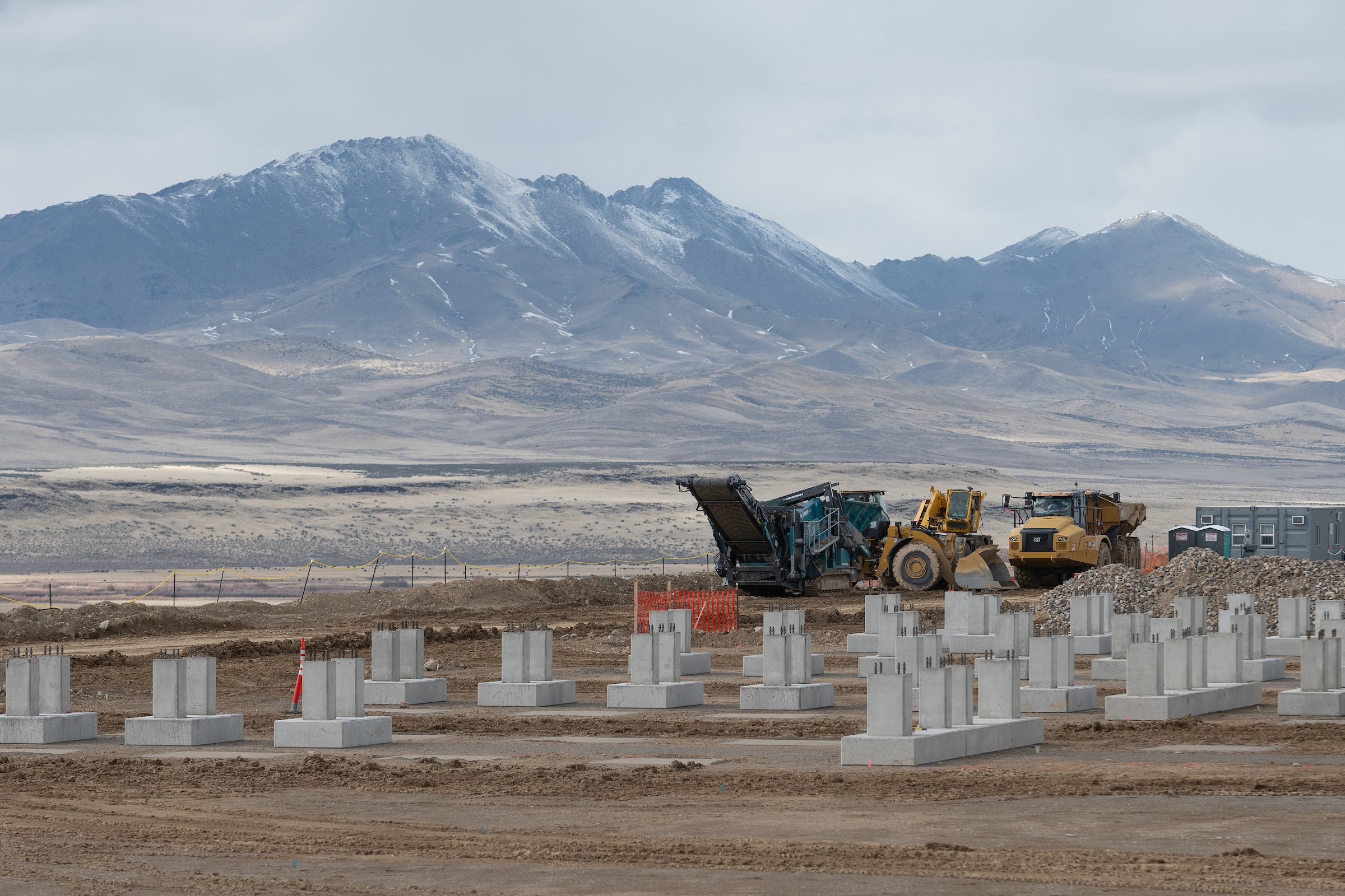 Construction at Lithium Americas' Thacker Pass Workforce Hub in Winnemucca on March 18, 2025.