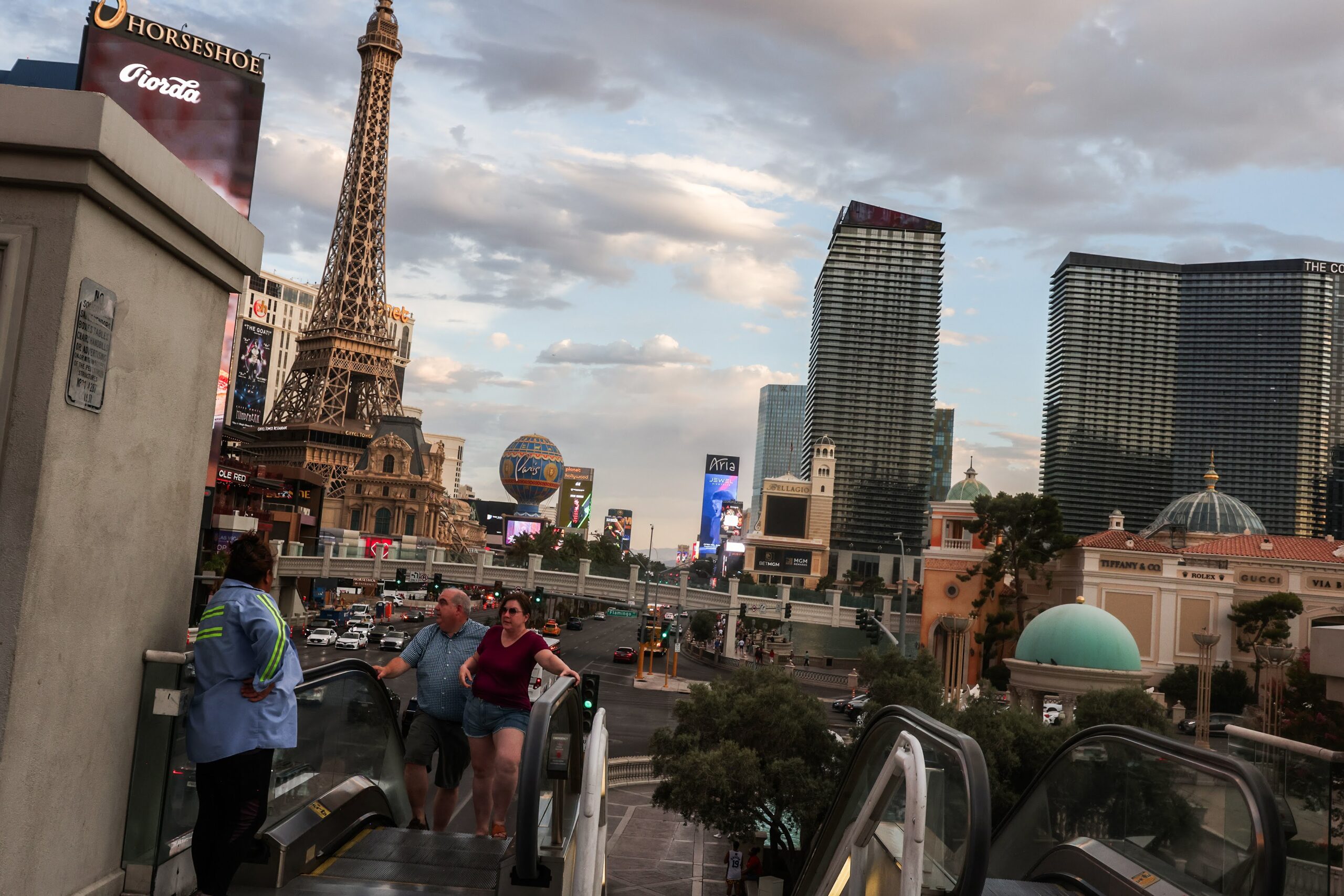 A view of the Las Vegas Strip on June 9, 2025.