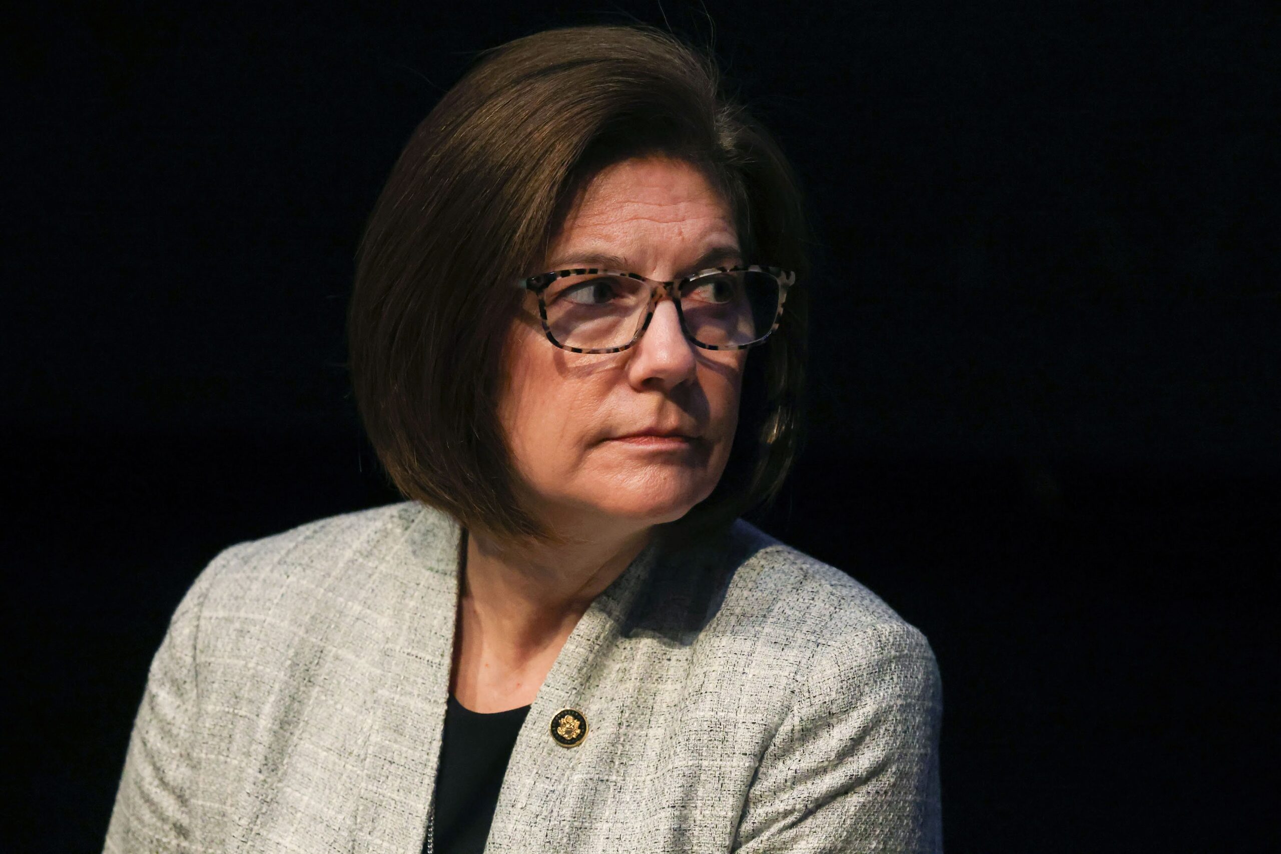 Sen. Catherine Cortez Masto (D-NV) during the third annual Southern Nevada Water Summit at the Springs Preserve in Las Vegas.