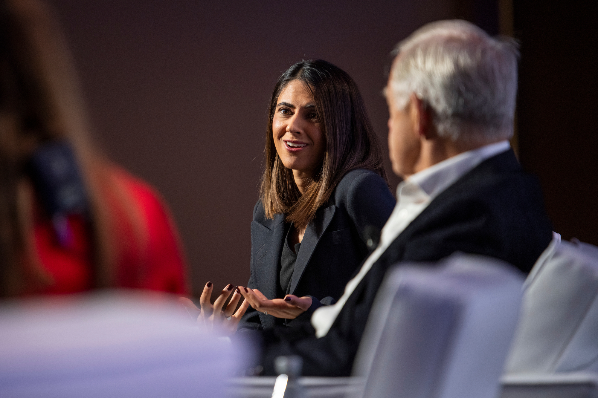 Ayesha Molino, the incoming chief operating officer for MGM Resorts International, speaks at IndyFest in Las Vegas.
