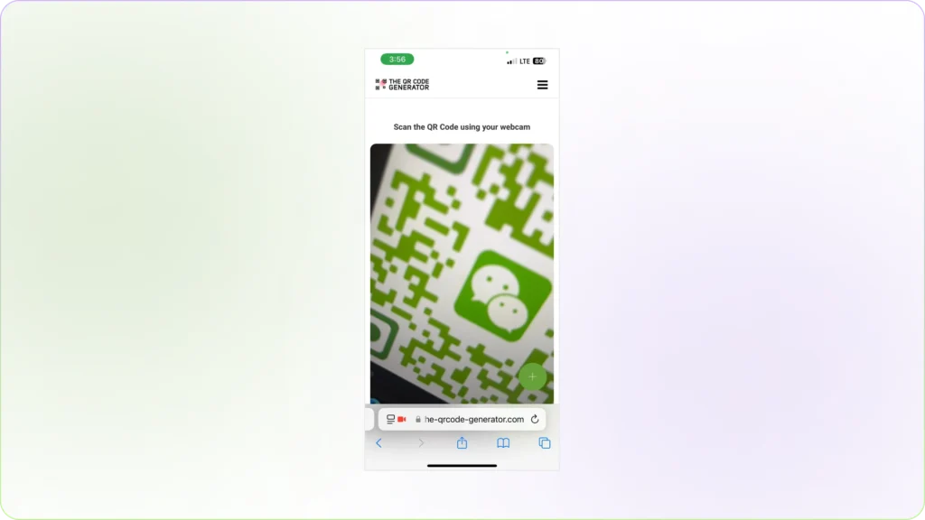 scan wechat qr code on your phone