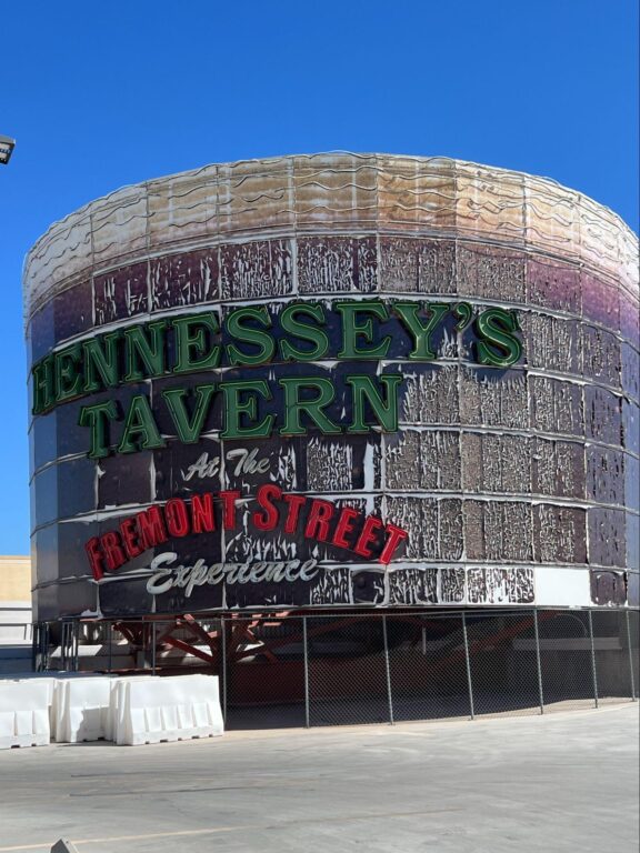 More Than You Ever Wanted To Know About Parking at Fremont Street Experience 7 Hennessey’s massive pint glass located in Las Vegas.