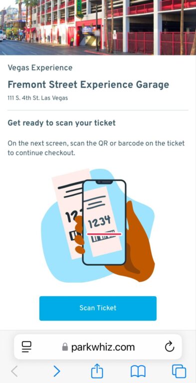More Than You Ever Wanted To Know About Parking at Fremont Street Experience 10 A graphic showing the instructions on how to pay for the parking garage.