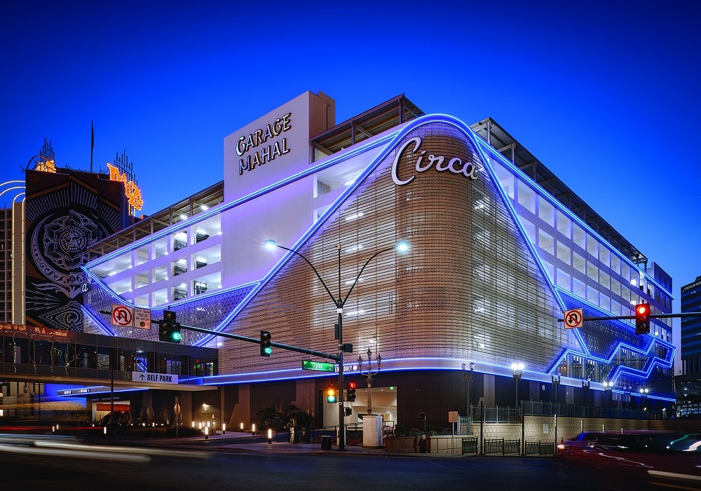 Garage Mahal parking garage at Circa in Las Vegas.
