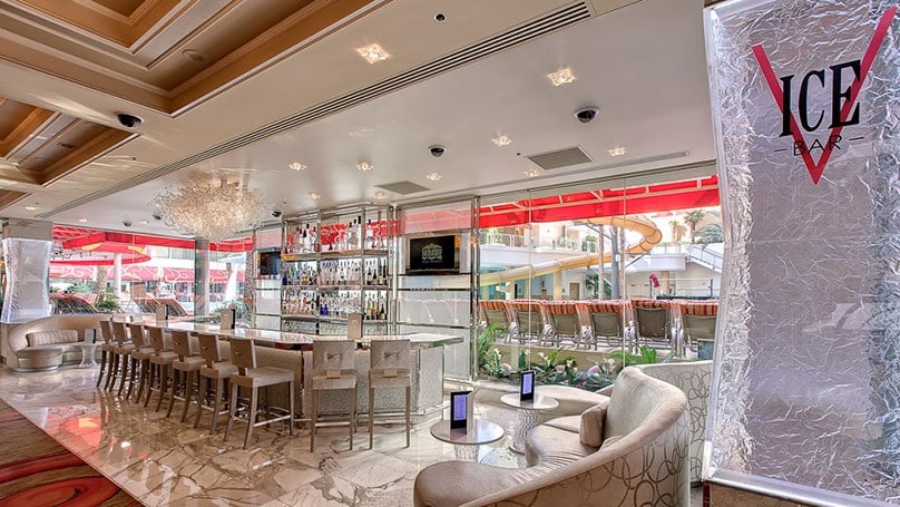 A view of the Ice Bar at Golden Nugget.