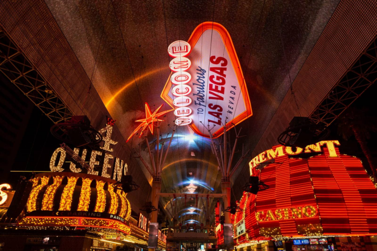 Everything You Need To Know About the Fremont Street Experience 2 The SlotZilla ziplines underneath the canopy.