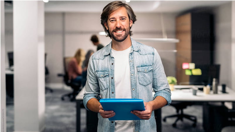 Man smiling after working with WordPress VIP Enterprise Support