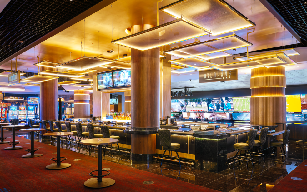 Huddle Up football watch party at Overhang Bar in Las Vegas