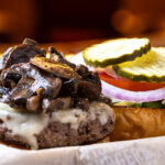 mushroom burger at circa las vegas in downtown las vegas