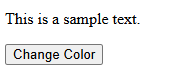 JavaScript Changing Text Color with Inline Styles