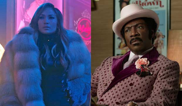 Jennifer Lopez in Hustlers, Eddie Murphy in Dolemite is My Name